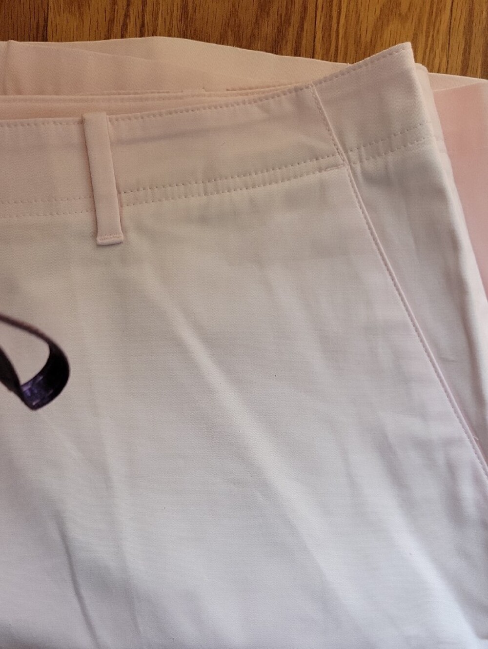 Talbots Pale Pink Tailored Cotton Bermuda Shorts - Picture 8 of 9